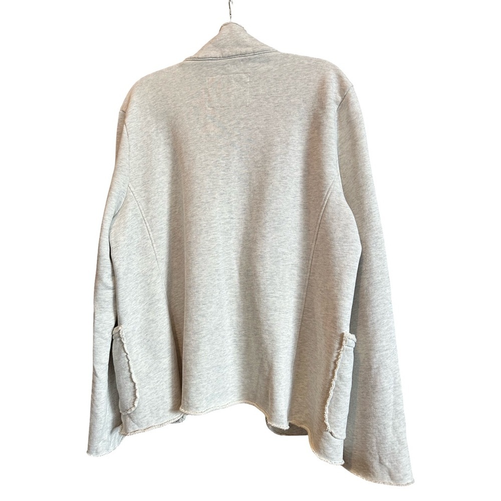 Frank & Eileen NWD Dublin Sweatshirt Blazer Heather Gray Size L - Picture 2 of 6